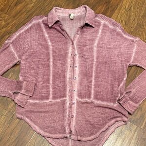 We The Free Mauve Textured Top